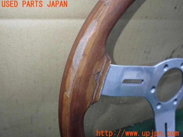 3UPJ=40290617]ランクル60(FJ62V(改))後期 NARDI ナルディ ウッド ステアリング 365mm 当時物 中古_m3