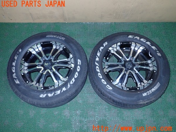 3UPJ=40670962]ハイエースバン 200系(GDH201V 6型)MID NITRO POWER CROSS CLAW ホイール① 16×6.5J +38 PCD139.7 6穴 2本 ジャンク_m0