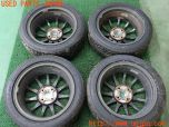 3UPJ=40780916]コペン GR SPORT(LA400K)ENKEI エンケイ IB-CONCEPT ホイール 15×5.5J +41 PCD100 4穴 軽量 中古_s1