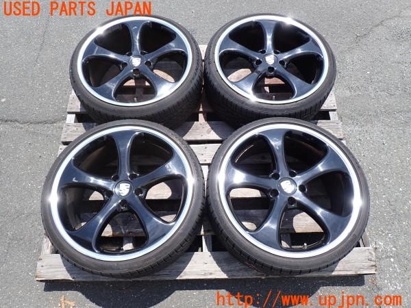 3UPJ=40850923]ポルシェ パナメーラ(970M46(改))社外 ホイール 22×10J +55 PCD130 5穴 4本 中古_m0