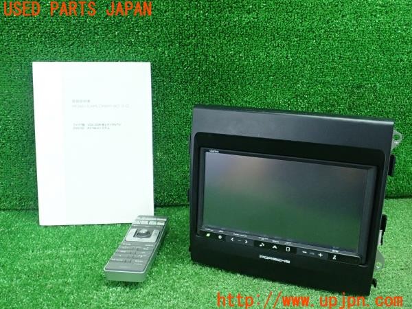 3UPJ=42220506]ポルシェ カイエン S HV(92ACGE 958型)純正オプション Clarion クラリオン NAV 6PJ 642 1C SDナビ 純正パネル付 中古_m0