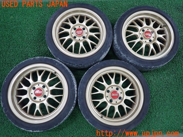 3UPJ=42420916]コペン ｾｶﾝﾄﾞｱﾆﾊﾞｰｻﾘｰｴﾃﾞｨｼｮﾝ(L880K)BBS RG-F RG397 ホイール 15×5.5J +45 PCD100 4穴 4本 中古_m0
