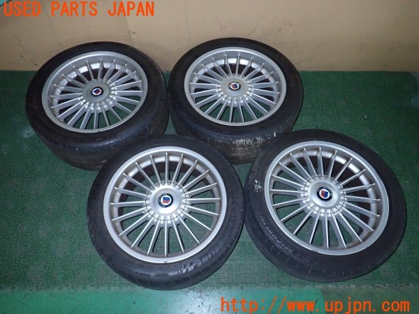 3UPJ=43700919]BMW アルピナ B3 ビターボ クーペ(3K20 E92)純正 ホイール 18×8J +34 9J +36 PCD120 5穴 4本 鍵4本付き 中古_m0
