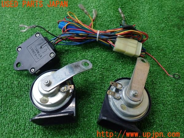 3UPJ=44620563]アバルト 595 コンペティツィオーネ(312142)MITSUBA ミツバ ホーン クラクション HOS-06 700/580Hz 中古_m1