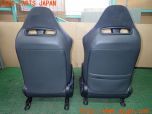 3UPJ=44990609]シビック タイプR(FD2)後期 純正 フロントシートセット セミバケット エンドカバー付き 中古_s1